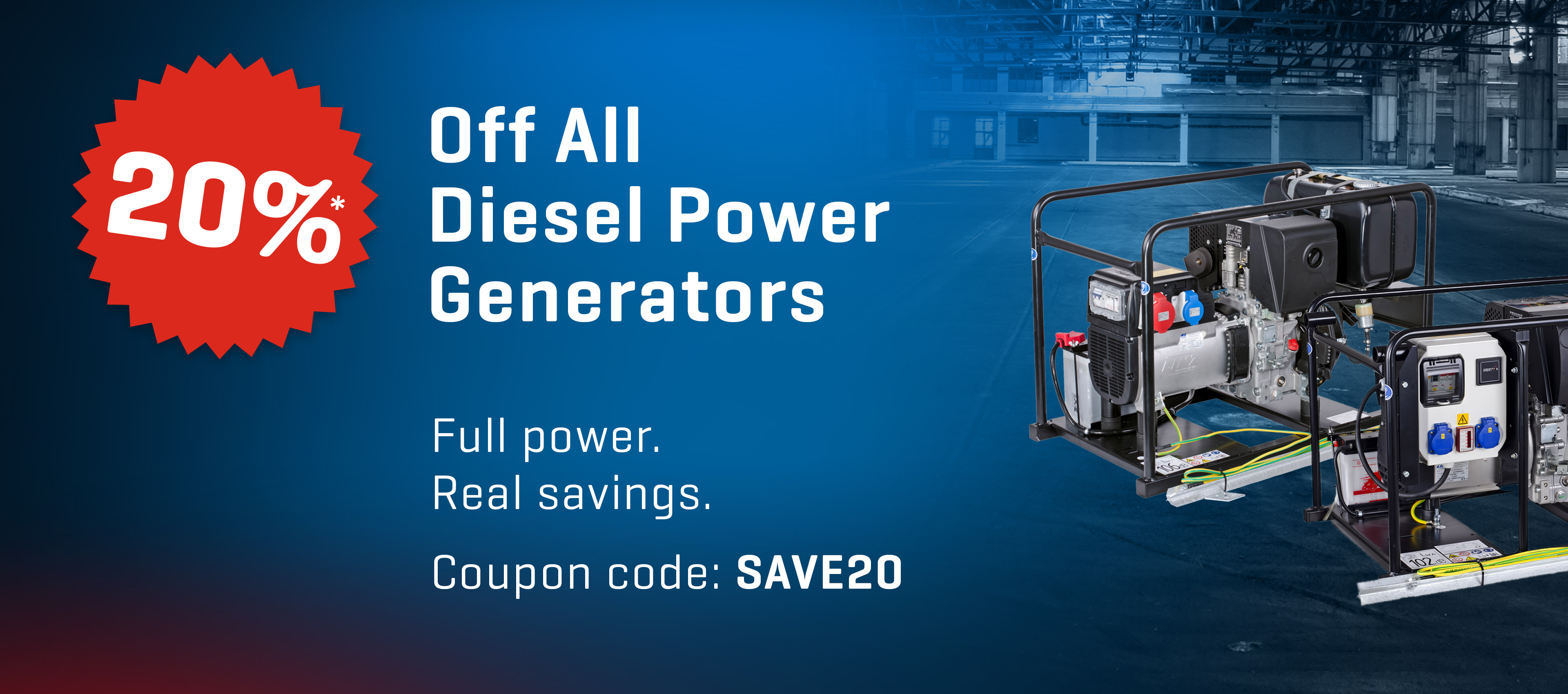 Banner: Hatz Diesel Generator Promotion